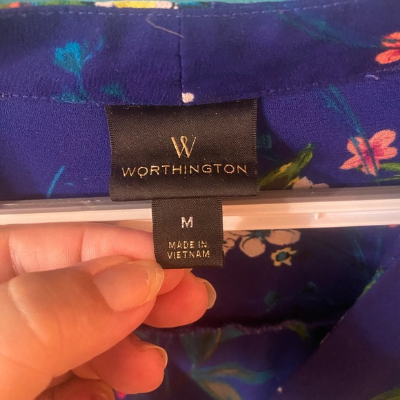 Floral Breezy Top - Blue Floral - Sleeveless- Sheer - Summer - Spring - Cottage - Picture 3 of 7